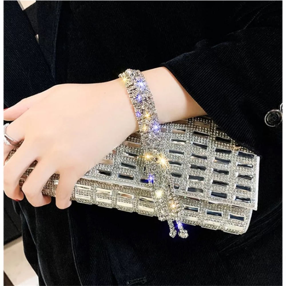 🌟 Rhinestone Crystal Bracelet Tassel - Picture 3 of 6